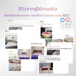 AG Cozy เซ็ทที่นอนท็อปเปอร์ 6ชิ้น ใย4ชั้นหนา7-8นิ้ว ผ้ากันไรฝุ่น เกรดพรีเมี่ยม Topper Extrapremuim