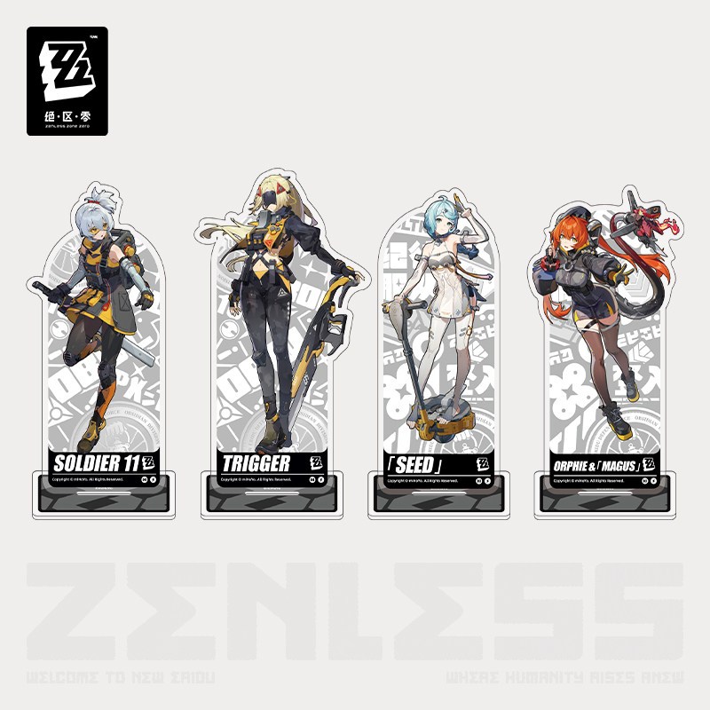 [ พร้อมส่ง / Official ] Zenless Zone Zero Standee - Obol Squad ZZZ สแตนดี้ ตัวละคร Seed Orphie & Mag