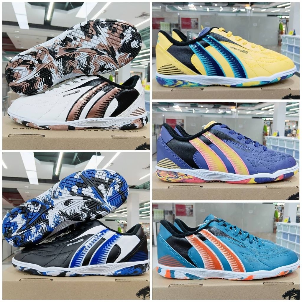PAN Vigor XlI STORM JR รองเท้าฟุตซอลแพนเด็ก รุ่นใหม่ล่าสุด พื้นลาย รหัส PF146C