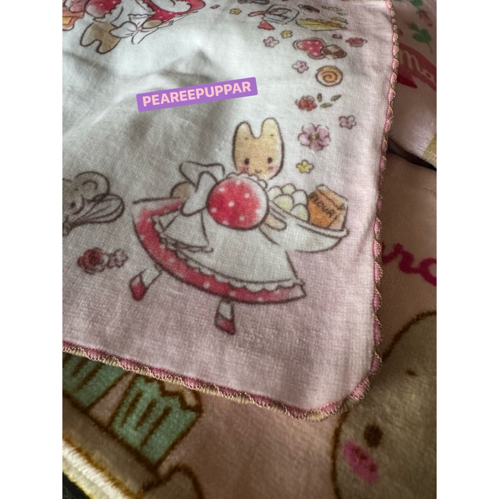 New ผ้าเช็ดหน้า Marron Cream น่าร้ากก หายากค่าาา รูปที่ 5