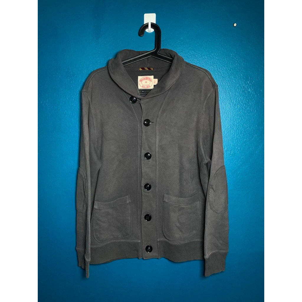 Brooks Brothers Shawl Collar Eagle Embroidered Cardigan