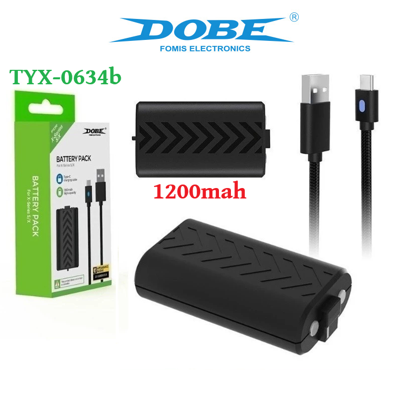 (3แบบ) Dobe แบตเตอรี่จอย for Xbox Series S/X 1200 mAh (ชาร์จผ่านจอย) แท่นชาร์จ แบต จอย Xbox