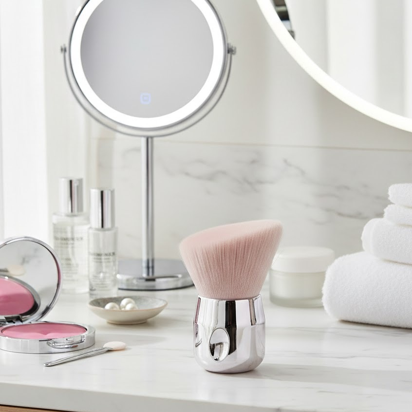 (มีส่งด่วน)  แปรงแต่งหน้า Kabuki ขนนุ่ม ปัดแก้ม เบลนด์ง่าย - รูปที่ 4