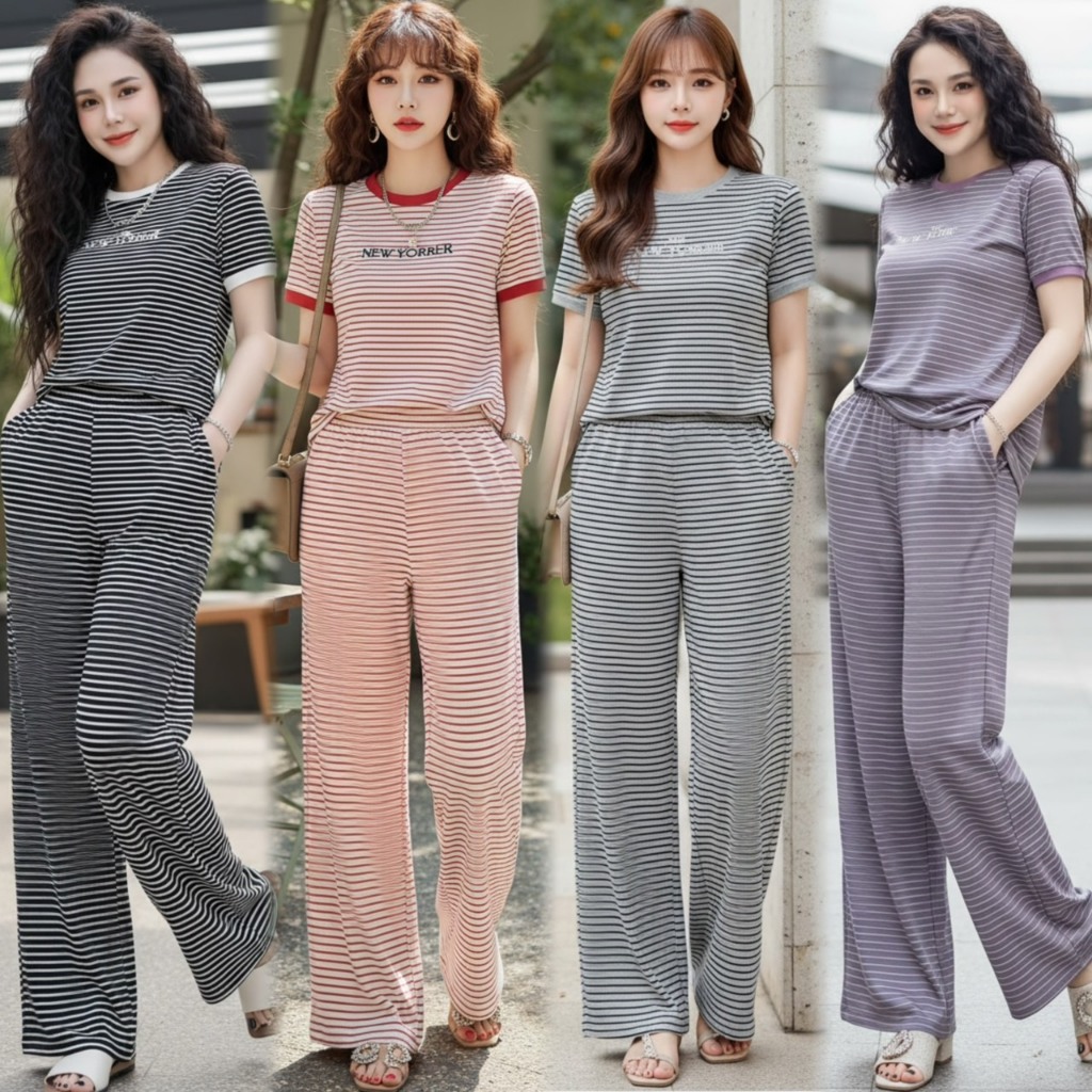 mayura_stores No.Set555 ชุดเซ็ท2ชิ้น ชุดเซ็ทลายทาง ชุดเซ็ท เสื้อผ้าแฟชั่น 🌟ส่งจากไทย🌟