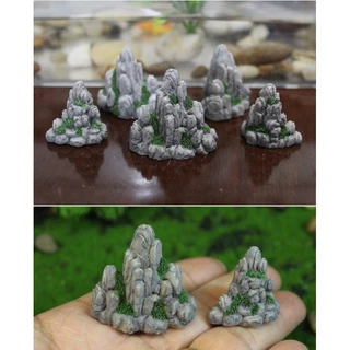 สวนหินถาด ภูเขาหินจำลอง โขดหินแซมมอส จัดตู้ปลา พร้อมส่ง