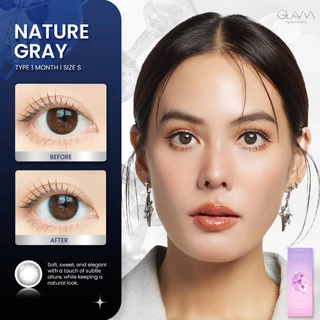[ ซื้อ2คู่ถูกกว่า ] GLAM Hyaluron Lens💧รุ่น Nature Gray เลนส์ไฮยาลูรอน สำหรับคนตาแห้ง ตอบโจทย์คนรักสุขภาพดวงตา