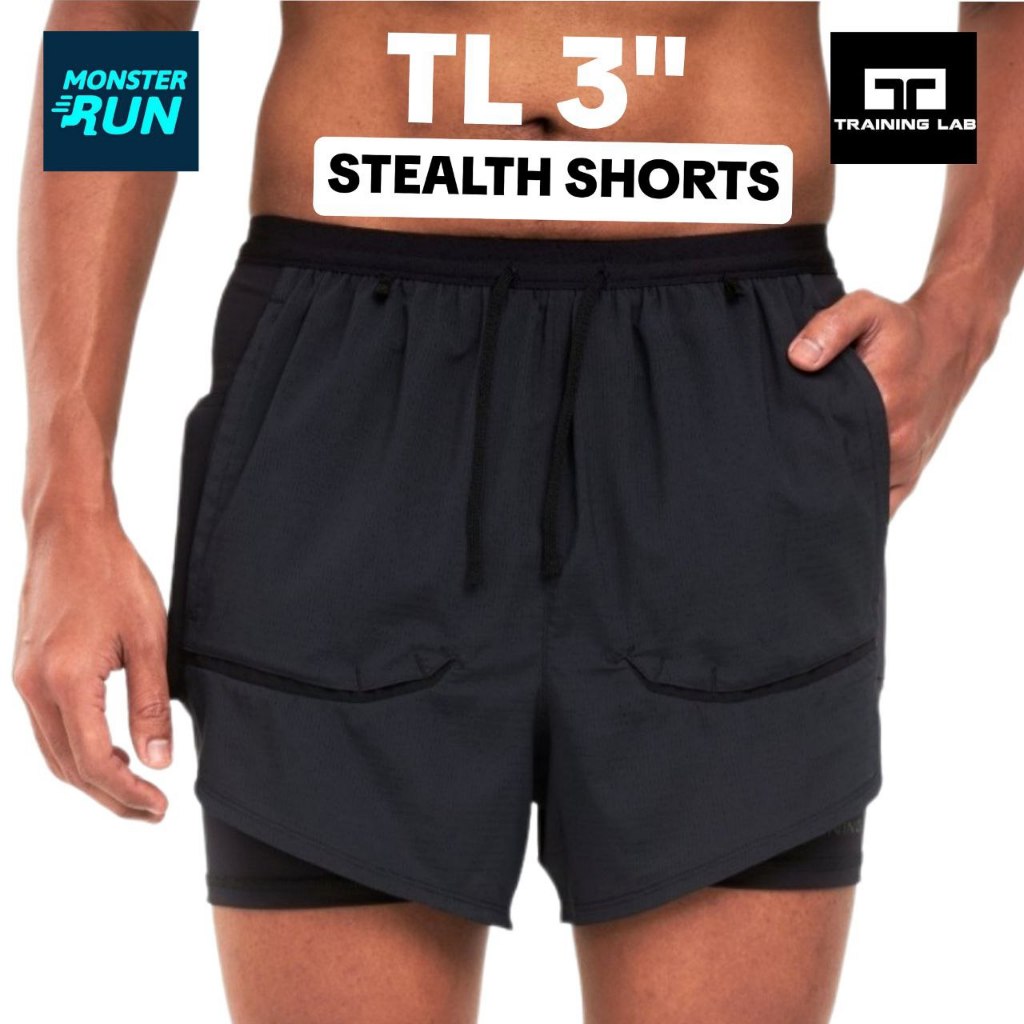 กางเกงวิ่ง TRAINING LAB TL3” STEALTH SHORTS (24123)