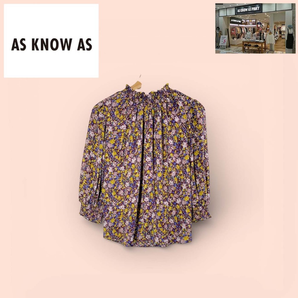 เสื้อ As know as pinky หลากสี  ไซด์ -  F  อก 42 ยาว 23.5 นิ้ว  ผ้าโพลีชีฟอง เสื้อทรงสวยน่ารัก