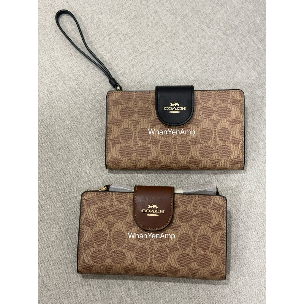 กระเป๋าสตางค์ และใส่โทรศัพท์ COACH Tech phone ของแท้แน่นอน