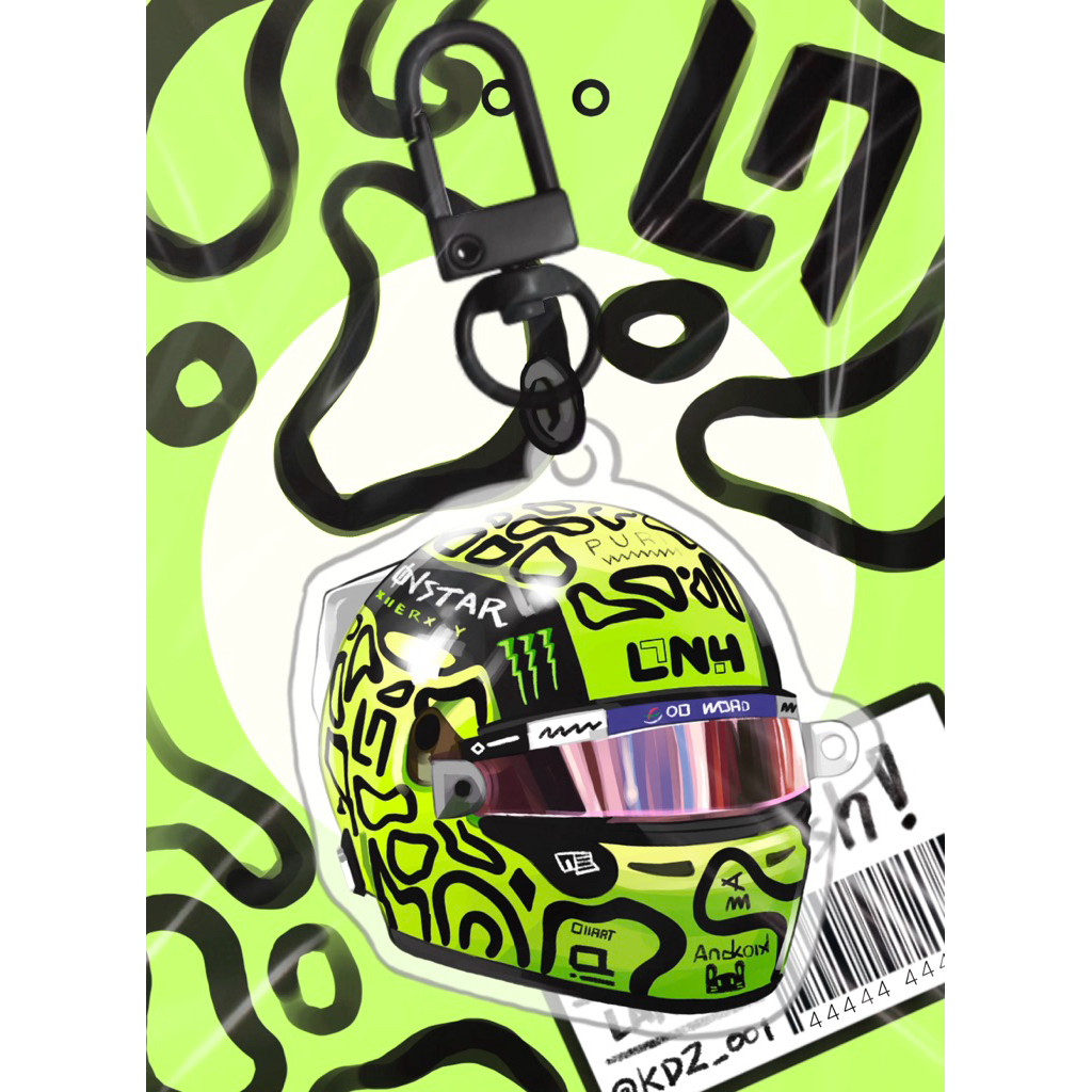พวงกุญแจ Helmet Lando Norris F1