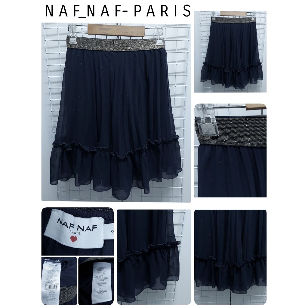 5090. N A F_N A F- P A R I S กระโปรงผ้าชีฟองญี่ปุ่นมือสอง