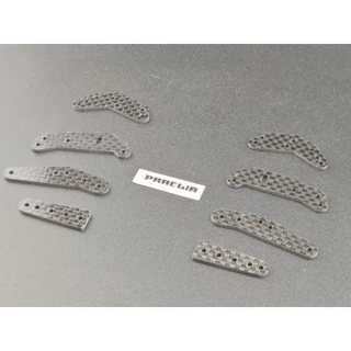 ปีกเสริมคาร์บอน สำหรับวางโรล 13 mm หรืองานโมดิฟายจุดอื่นๆ - HG Carbon Side Extension Plates
