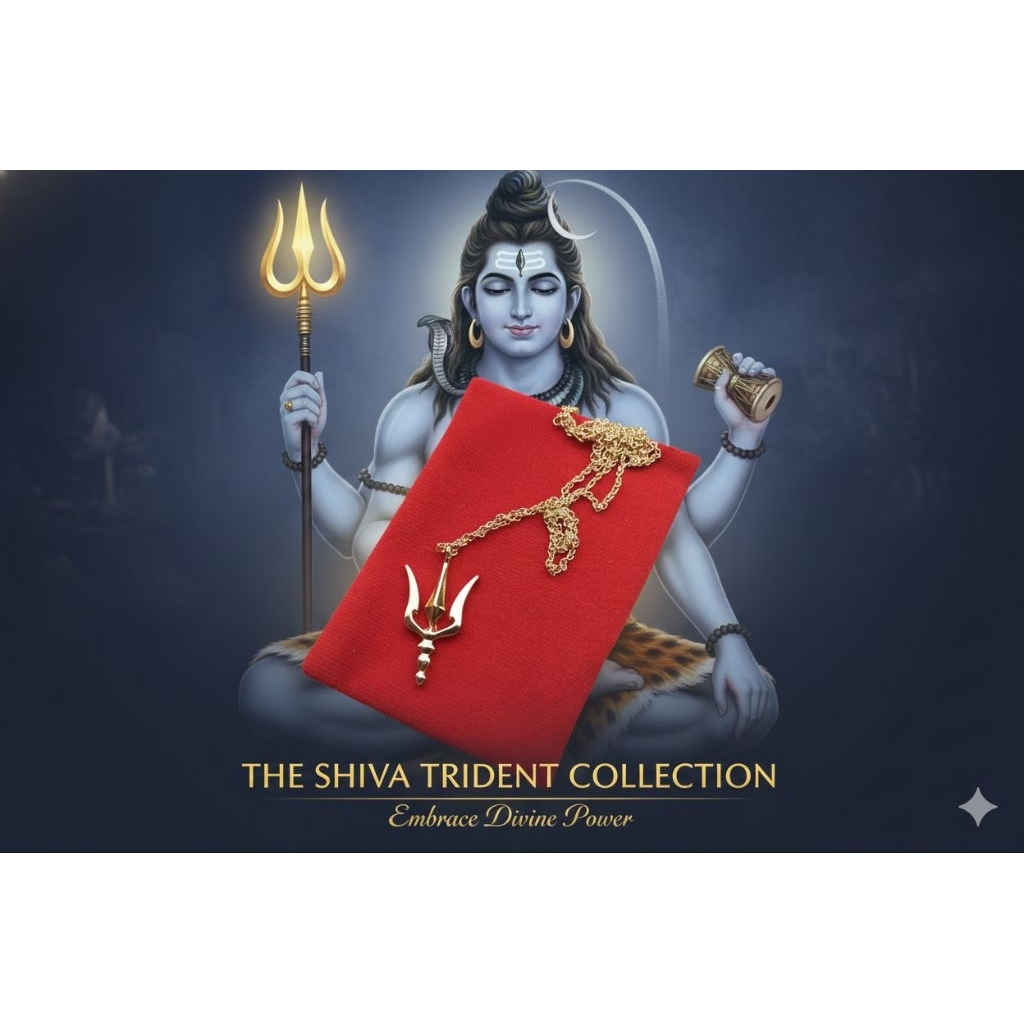 จี้ตรีศูล Trisula  ปลุกเสกแล้ว ฟรีสร้อยยาว18"