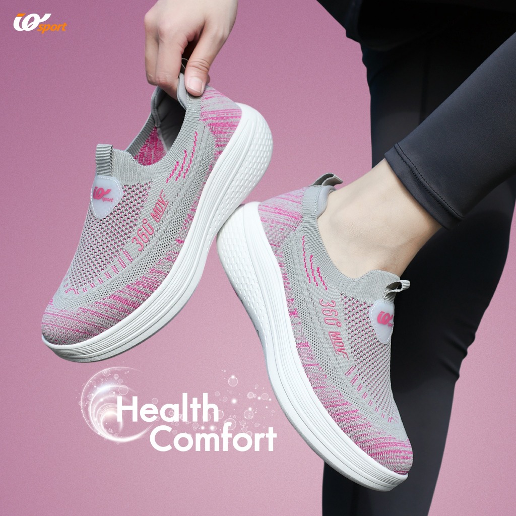 IQ SPORT รองเท้าผ้าใบผู้หญิง (Slip on)รหัสCUB-K12242L