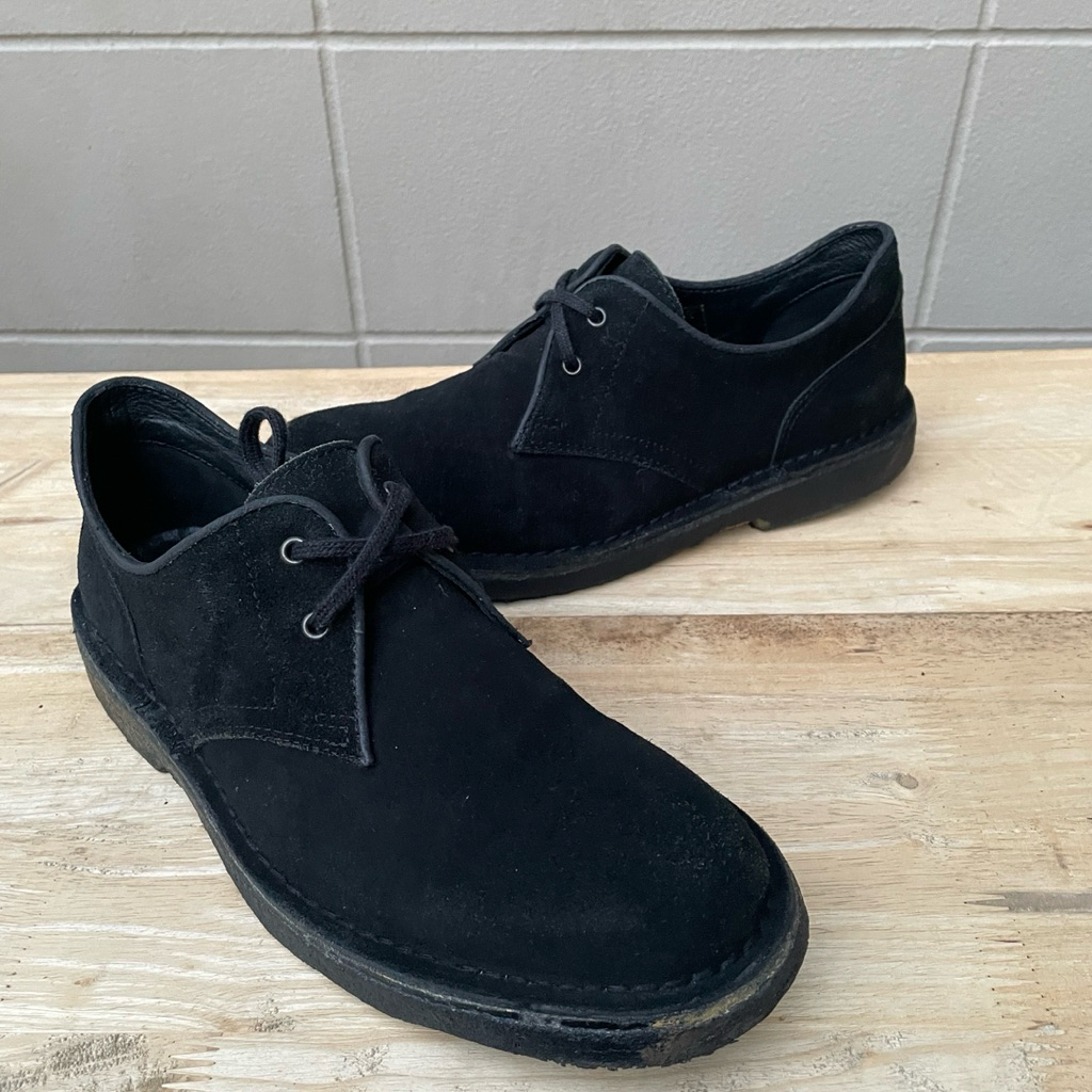 41Eu [ร้านแนะนำ/5ดาว] รองเท้าหนังกลับ Hawkins Suede  สีดำ ทรง Desert Shoes มือสองสภาพดี ของแท้ 100%