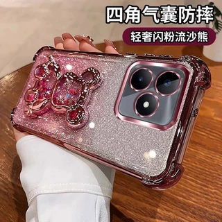 เคส หมีตู้น้ำ สำหรับ OPPO A6C A6S A6T A6 A6X A6PRO A5i A5X A5PRO A3 A3X A3PRO A54 A15 A5S A7 A12 F9 กากเพชร ฟรุ้งฟริ้ง