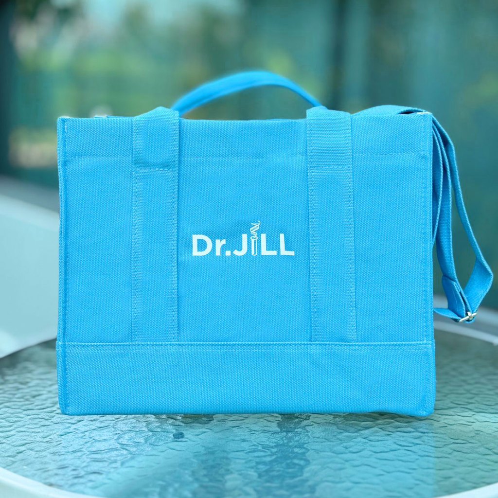 กระเป๋าผ้า Dr.jill กระเป๋าผ้าหนามาก บรรจุของหนักได้ดี มีหูหิ้วและสายสะพาย ของแท้