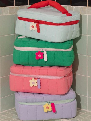 CROSS CULTURE - COU COU XXL MAKEUP BAG กระเป๋าเครื่องสำอางค์ไซส์ใหญ่ คู่สีน่ารัก