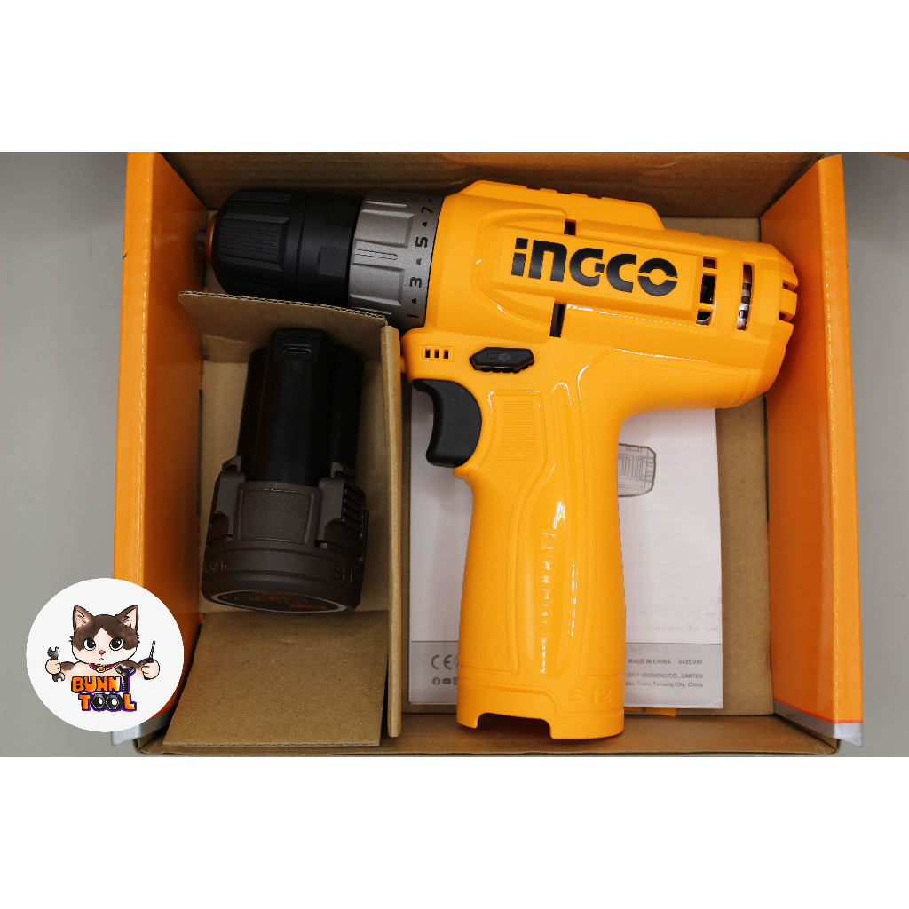 INGCO สว่านไร้สาย 12V รุ่น CDLI12456