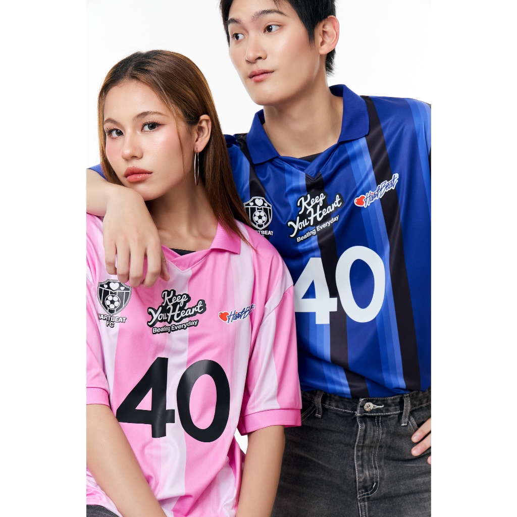 HARTBEAT JERSEY V.2  เสื้อบอลคอปก Keep Your Heart (Oversize)