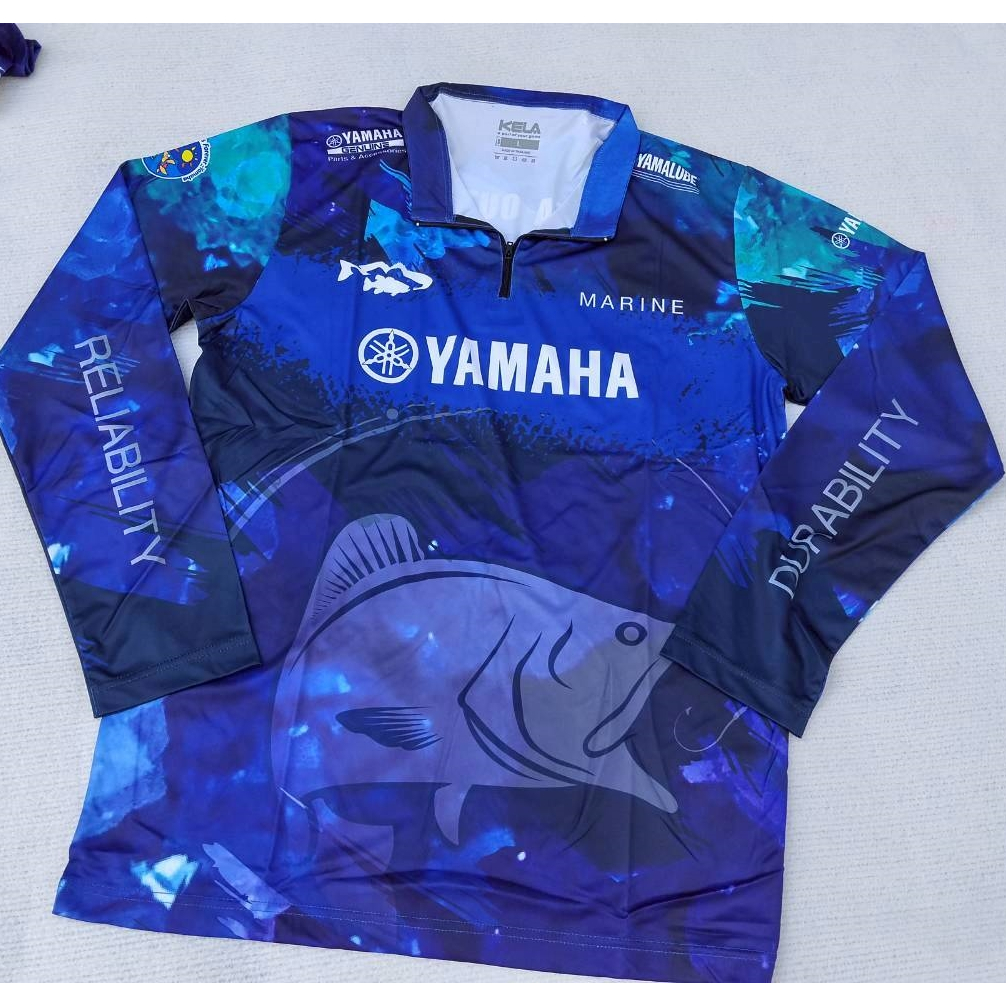 ของแท้ KELA Yamaha Marine Out Boards เสื้อคอซิบ ตกปลา แขนยาว ยามาฮ่า ของแท้ศูนย์ Genuine MOTOR SPORT