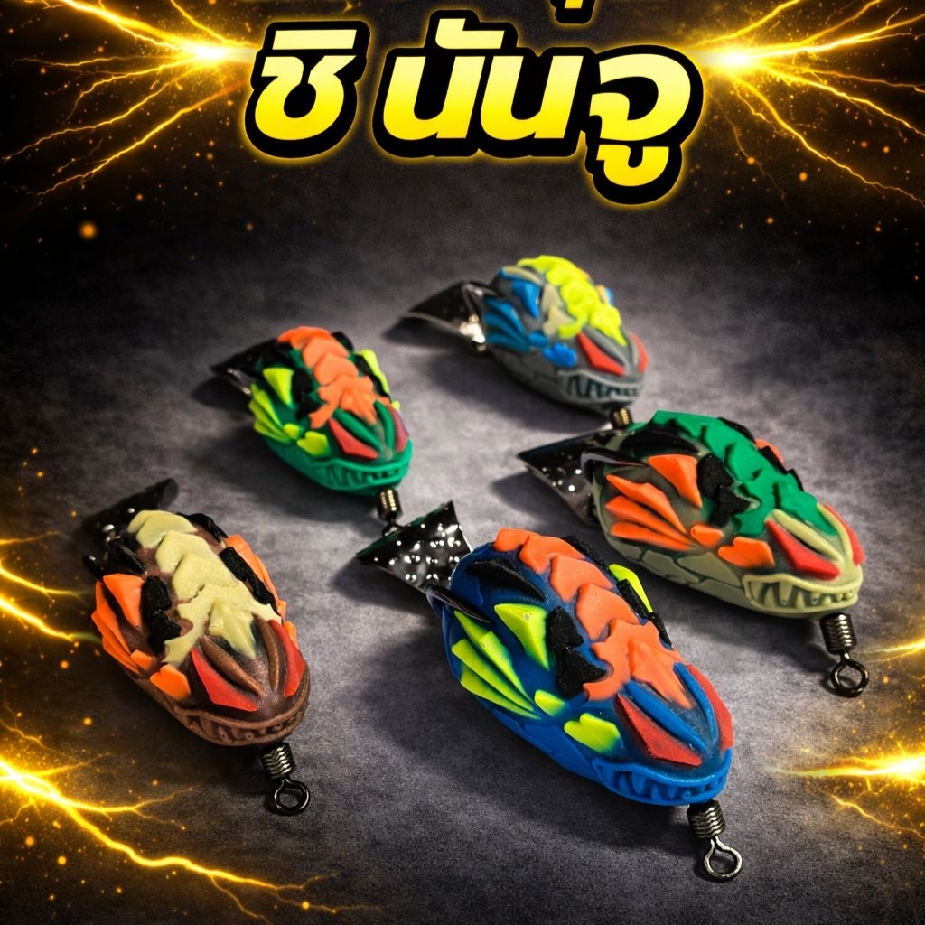 กบยางรุ่น ชิ นันจู 3.8เซน 1ใบหลิว น้ำหนัก7กรัม