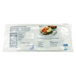 ปลาแซลมอนรมควันแบบสไลซ์ เกรดพรีเมียม แช่แข็ง ขนาด 1 กก. - Frozen smoked atlantic salmon slice