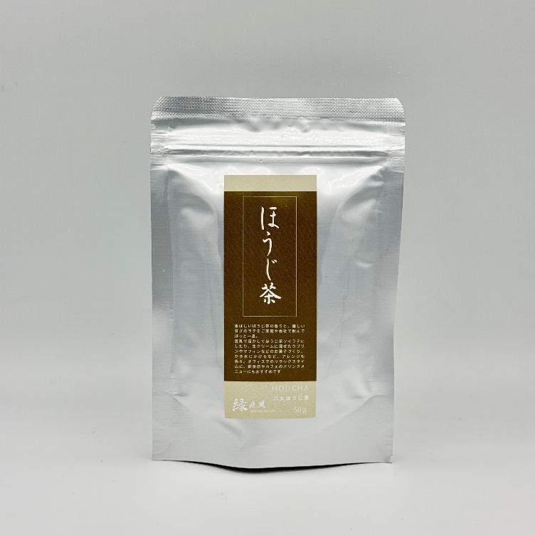 ผงโฮจิฉะ Hojicha ชาเขียวคั่วไฟจากยาเมะ ขนาด 50 กรัม