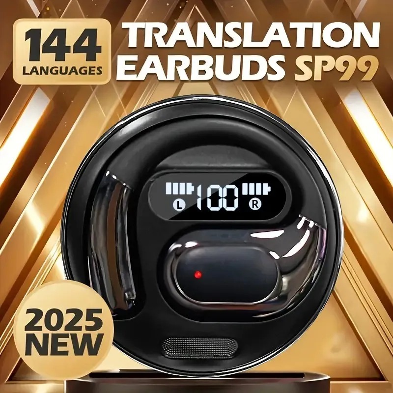 AI Translation Earbuds Real Time, 144 Language Translator Earbuds for iPhone and Android 3-in-1 Tran
