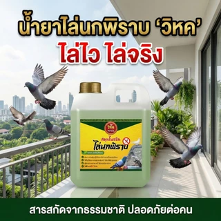 [สินค้าแนะนำ] วิหค ไล่นก สมุนไพรจีน สุดยอดน้ำยาไล่นกปลอดภัยต่อคนและสัตว์