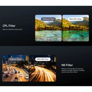 Telesin DJI Osmo Nano CPL+ND8 / ND16 / ND32 Filter Kit
