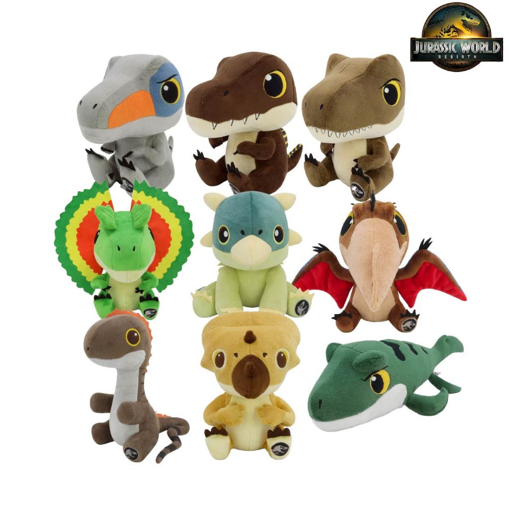 ตุ๊กตาไดโนเสาร์ Jurassic World ขนาด 8 นิ้ว ของแท้ จากภาพยนต์ #JurassicWorldRebirth