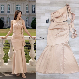 Stylista ชุดราตรีออกงาน เดรสไหล่เดียวเว้าเอว