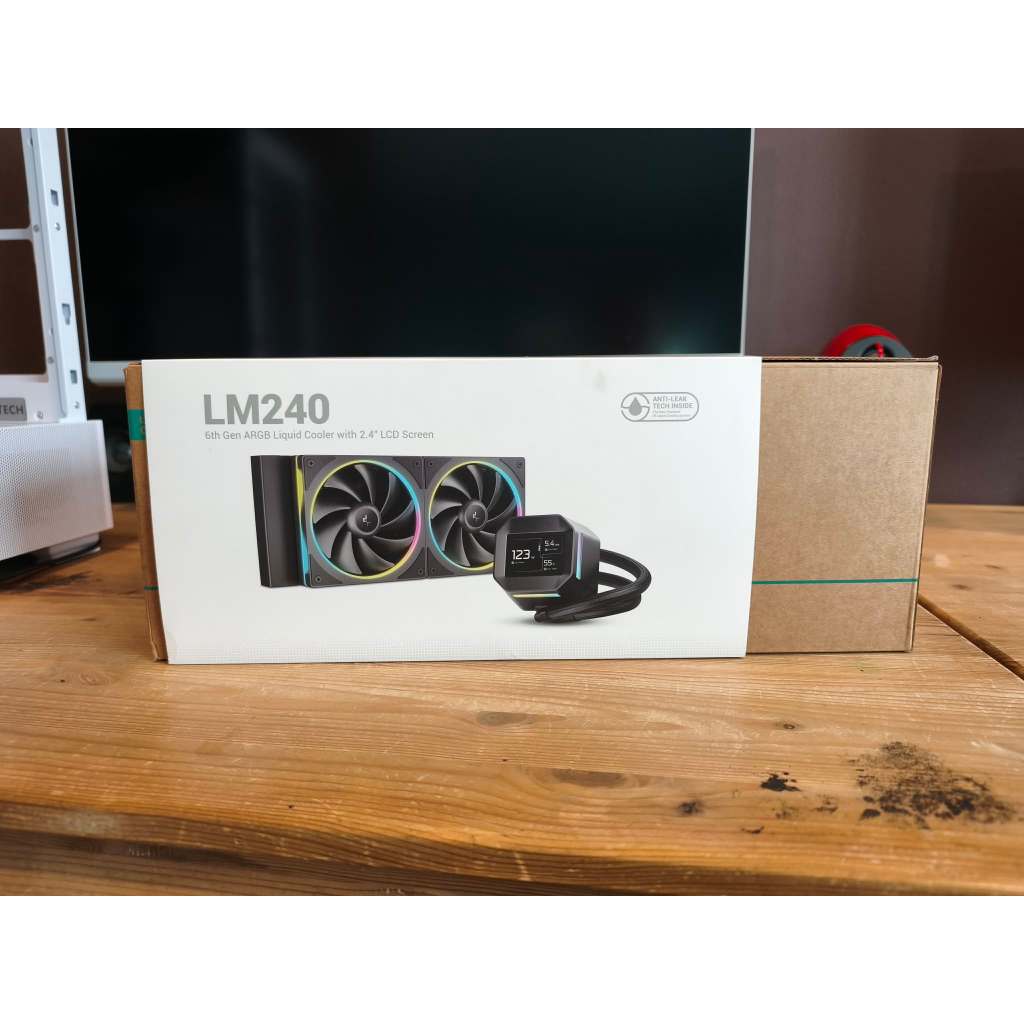 DEEPCOOL LM240 BLACK (LGA1851/1700/AM5/AM4) น้ำปิด สองตอน สีดำ มีจอ มือสองครบกล่อง ใช้งานปกติ ประกัน