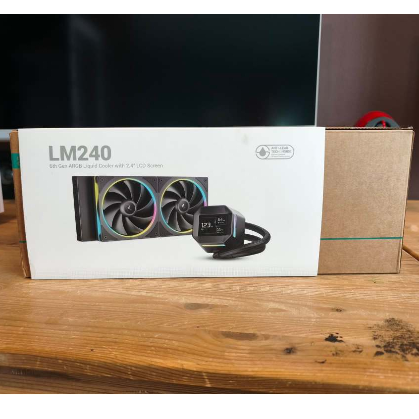 DEEPCOOL LM240 BLACK (LGA1851/1700/AM5/AM4) น้ำปิด สองตอน สีดำ มีจอ มือสองครบกล่อง ใช้งานปกติ ประกัน
