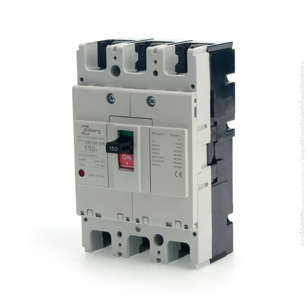 เบรกเกอร์ 150A 3P ZEBERG ZNF250-SW