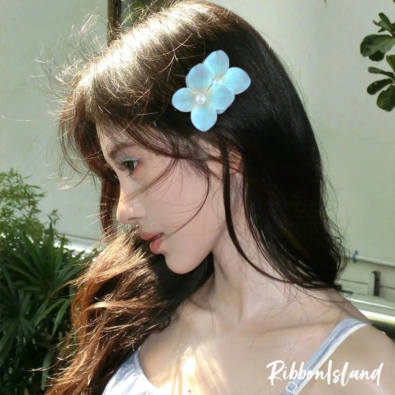 กิ๊บติดผม กิ๊บดอกไม้ แฟชั่น dopamine หวาน ลายดอกไม้ มุก สีสันสดใส พร้อมส่ง ชายทะเล วันหยุดพักผ่อน ชายหาด