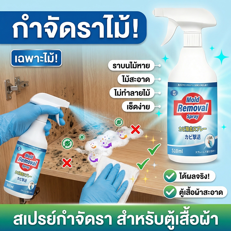 ✨กำจัดเชื้อรา 100%✨GLC กำจัดเชื้อรา น้ำยาฆ่าเชื้อรา น้ำยากำจัดเชื้อรา 510ml สเปรย์กำจัดเชื้อรา สเปรย