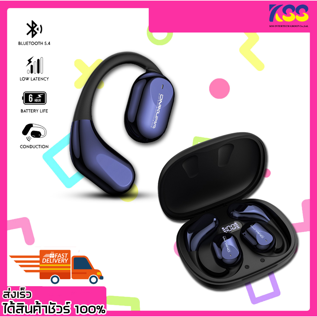 หูฟังเกมมิ่ง Onikuma T209 OWS Bluetooth Earphone Translation Function แปลภาษาได้ 134 ภาษา จอ LED ประ