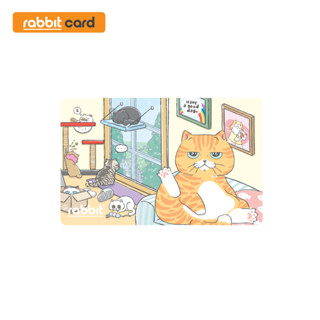 [Physical Card] Rabbit Card บัตรแรบบิท Catplease (Ginger Cat…
