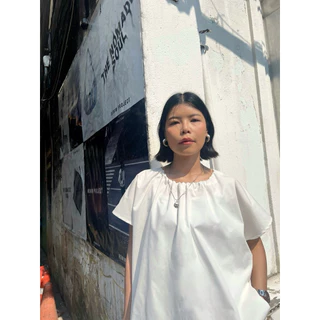 Balloon blouse เสื้อบอลลูนเบลาซ์ แขนสั้น