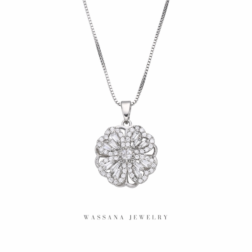 wassana.jewelry สร้อยจี้รุ่น Everluck Clover จี้หมุนได้ ใส่ได้ทั้ง ช/ญ