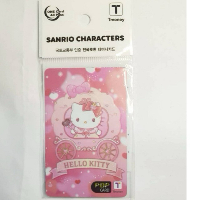 kitty hello kitty T-money card คิตตี้ บัตรทีมันนี่ เกาหลีบัตรโดยสาร ใหม่ Sanrio
