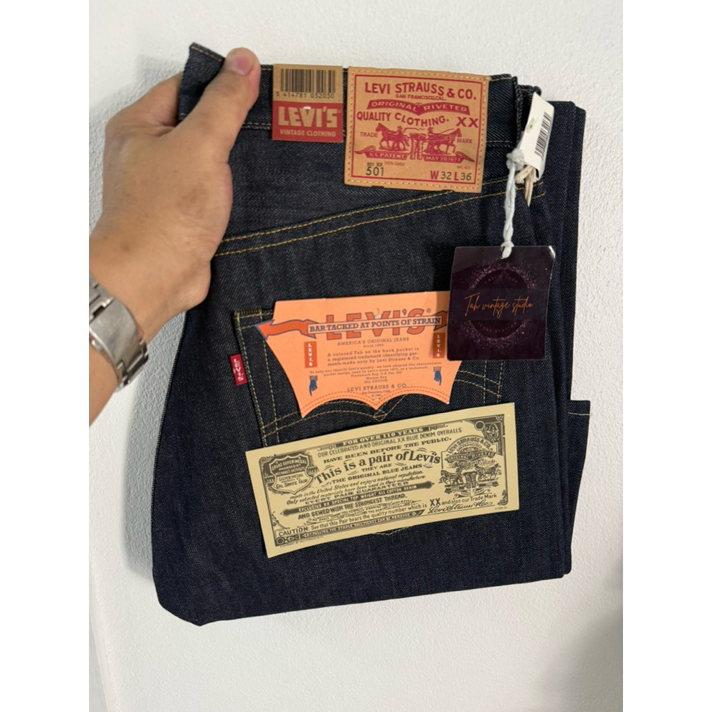 Levi’s 501xx bigE ริมแดง LVC 1966 Made in USA , Size W32 L36 (ขนาดจริงดูตรงรายละเอียดสินค้า)