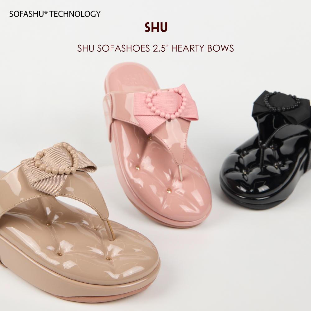 SHU SOFASHOES 2.5" HEARTY BOWS รองเท้าแตะ