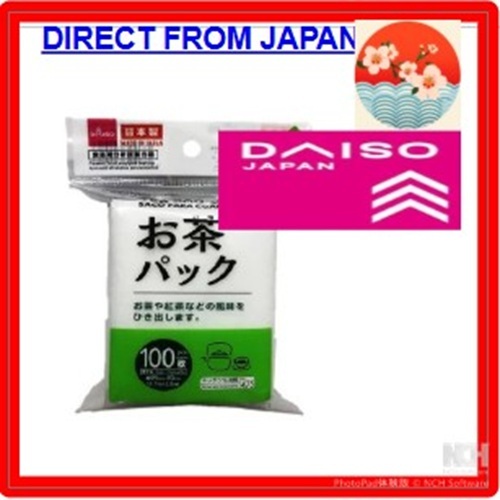 【Direct  from Japan】【OPEN　SALE】Daiso Teabag Tea Filter Bag 100pcs Daiso Quality Offer