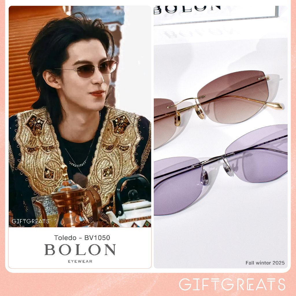 แว่นกันแดด BOLON Toledo BV1050 - FW25 Bolon Eyewear Sunglasses แว่นกันแดดไร้กรอบ กรอบเจาะ Rimless