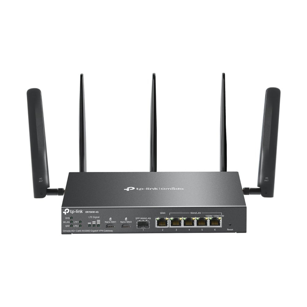 4G Router TP-LINK (Omada ER706W-4G_V2) Wireless AX3000 Dual Band