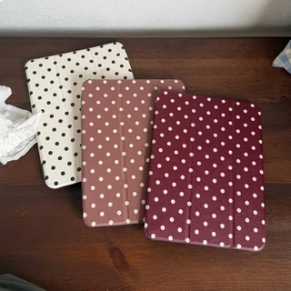 🚀จัดส่งทันที🚀case iPad ลายจุด Gen12 Pro11 2024 Air7 Gen9 Air5 สไตล์มินิมอล เคสiPad Gen6 Air4 mini7