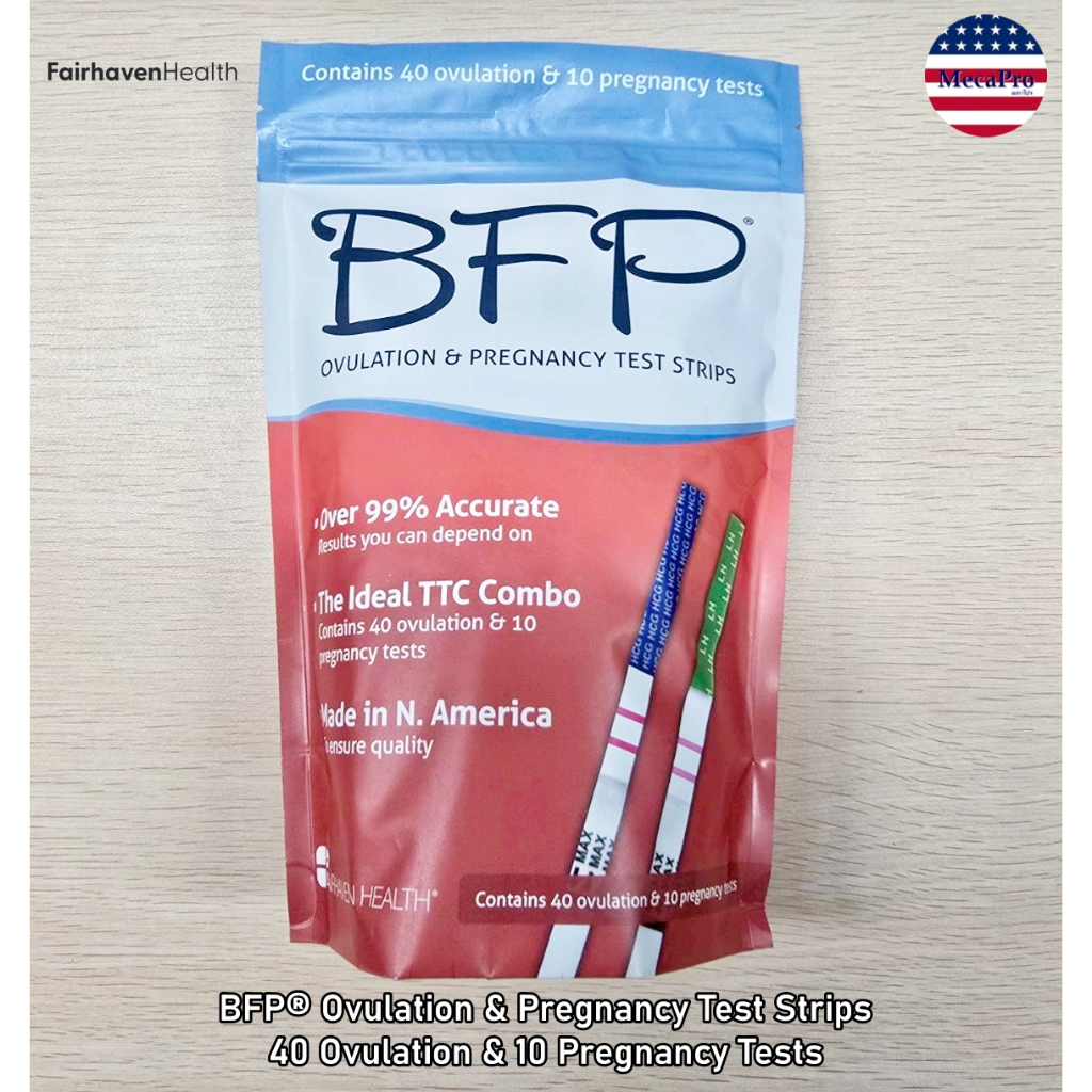 Fairhaven Health BFP® Ovulation & Pregnancy Test Strips 40 Ovulation & 10 Pregnancy Tests ชุดทดสอบกา